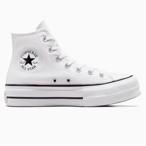 Converse All Star White Platforms 🤍